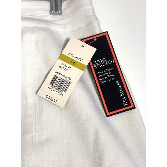 Women's Skorts by Kim Rogers Skort White Size 14 NWT - Picture 4 of 15